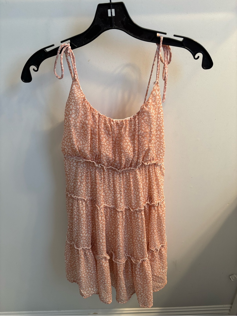 Women’s Pink Tie-Shoulder Mini Dress